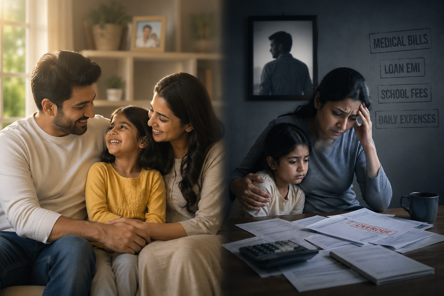 Father with Son and Daughter